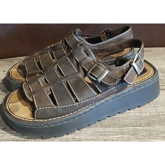Vintage Lower East Side Chunky Platform Fisherman Sandals Women’s Size 9 - Picture 1 of 8